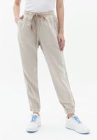 Women Beige Mid Rise Jogger Pants