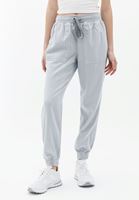 Women Grey Mid Rise Jogger Pants