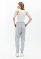 Women Grey Mid Rise Jogger Pants