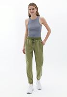 Women Green Mid Rise Jogger Pants