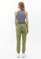 Women Green Mid Rise Jogger Pants