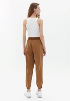 Women Brown Mid Rise Jogger Pants