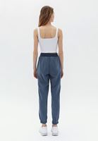 Women Blue Mid Rise Jogger Pants