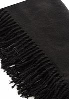 Women Black Basic Shawl