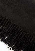 Women Black Basic Shawl