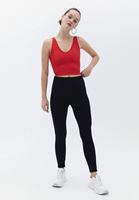 Women Black High Rise Seamless Leggings