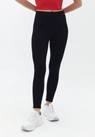 Women Black High Rise Seamless Leggings