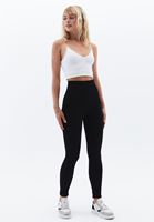 Women Black Ultra High Rise Seamless Leggings