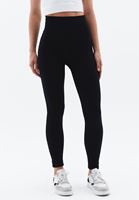 Women Black Ultra High Rise Seamless Leggings