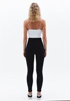 Women Black Ultra High Rise Seamless Leggings