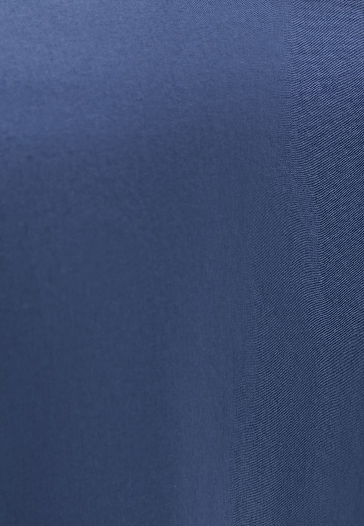 Women Blue Blouse with Zipper Detail