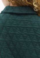 Women Green Quilted Crop Jacket