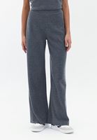 Bayan Füme Yüksek Bel Straight-Fit Pantolon 