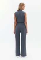 Bayan Füme Yüksek Bel Straight-Fit Pantolon 