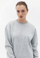 Women Grey Soft Touch Oversize Sweatshirt