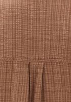 Women Brown Oversize Shirt with Pocket