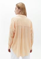 Bayan Turuncu Oversize Cepli Gömlek