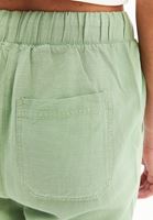 Bayan Yeşil Yüksek Bel Carrot-Fit Pantolon