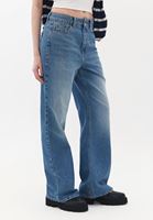 Women Blue High Rise Wide Leg Denim Pants