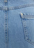 Bayan Mavi Yüksek Bel Wide-Leg Denim Pantolon 