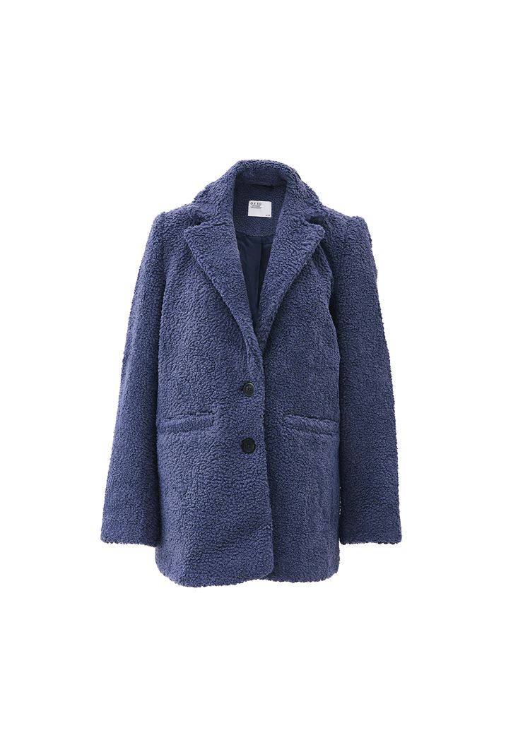 Women Blue Oversize Blazer