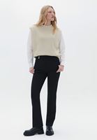 Women Black Ultra High Rise Straight Fit Pants