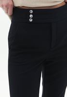 Women Black Ultra High Rise Straight Fit Pants