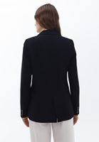 Women Black Blazer with Buttons