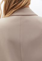 Women Beige Blazer with Buttons