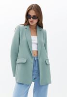 Women Green Classic Blazer