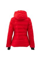 Women Red Quilted Puffer Jacket