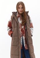 Women Brown Quilted Down Waistcoat