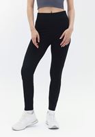 Women Black Ultra High Rise Leggings