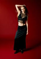 Women Black Satin Maxi Dress