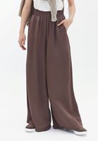 Women Brown High Rise Wide Leg Pants