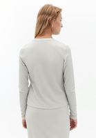 Women Beige Silvery Cardigan