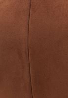 Women Brown Suede Maxi Trenchcoat with Belt