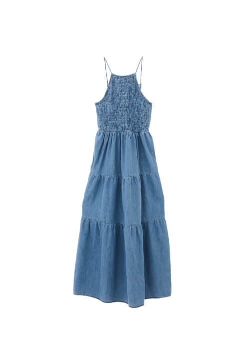 Gipeli Denim Elbise ve Sandalet Kombini