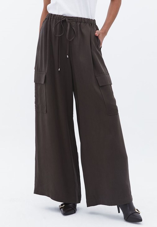 Tencel Oversize Gömlek ve Pantolon Kombini