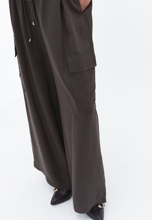 Tencel Oversize Gömlek ve Pantolon Kombini