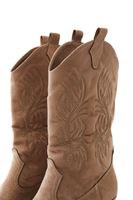 Women Brown Embellished Cowboy Boots