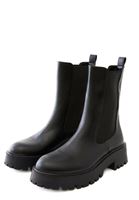 Women Black Vegan Leather Chelsea Boots 