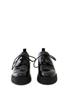 Women Black Macosen with Laces