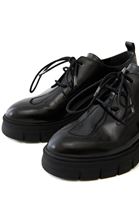 Women Black Macosen with Laces