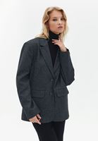 Women Grey Oversize Blazer