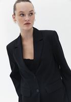 Women Black Oversize Blazer 