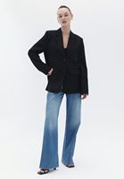 Women Black Oversize Blazer 