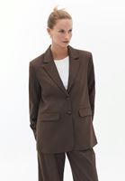 Women Brown Oversize Blazer 