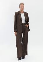 Women Brown Oversize Blazer 