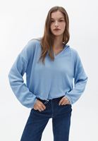 Kapüşonlu Crop Sweatshirt ve Pantolon Kombini